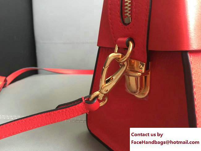 Miu Miu Madras Bow Top Handle Bag 5BA055 Red 2017 - Click Image to Close