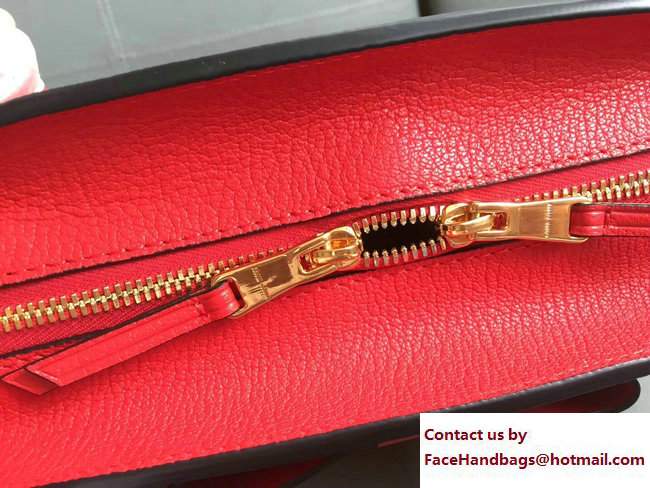 Miu Miu Madras Bow Top Handle Bag 5BA055 Red 2017