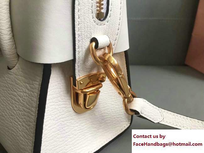 Miu Miu Madras Bow Top Handle Bag 5BA059 Off White 2017