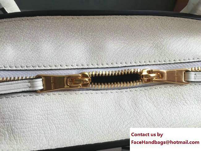 Miu Miu Madras Bow Top Handle Bag 5BA059 Off White 2017 - Click Image to Close
