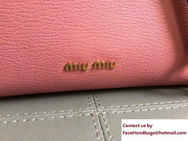 Miu Miu Madras Miu Click Shoulder Bag 5BD059 Pink 2017 - Click Image to Close
