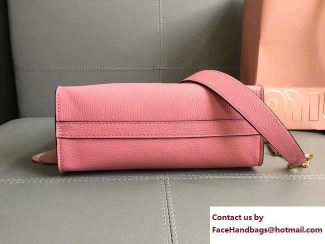 Miu Miu Madras Miu Click Shoulder Bag 5BD059 Pink 2017 - Click Image to Close