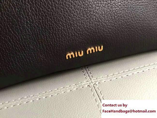 Miu Miu Madras Miu Click Top Handle Bag 5BA046 Black 2017