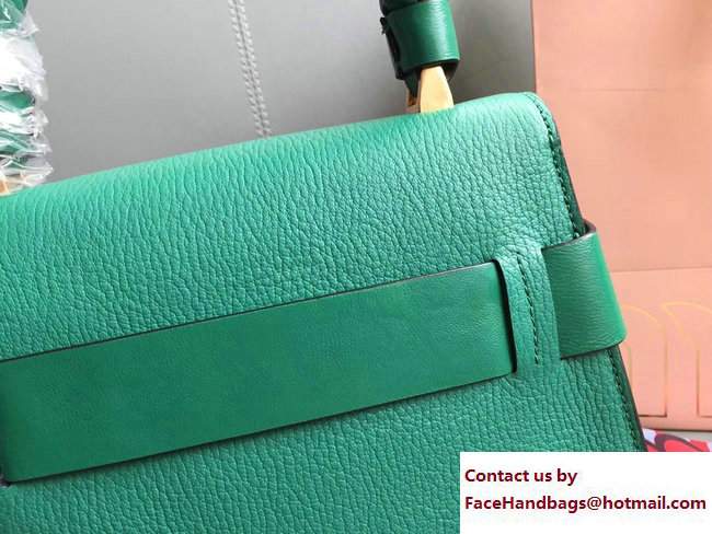 Miu Miu Madras Miu Click Top Handle Bag 5BA046 Green 2017