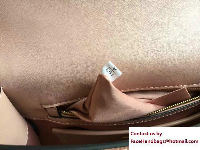 Miu Miu Madras Miu Click Top Handle Bag 5BA046 Nude Pink 2017 - Click Image to Close