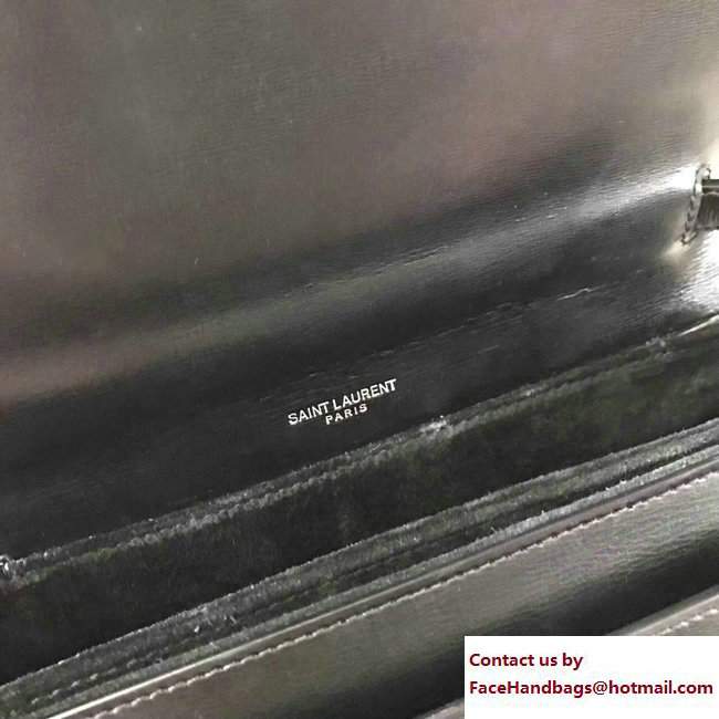 Saint Laurent Medium Bellechasse Flap Front Bag 482051 Black 2017 - Click Image to Close