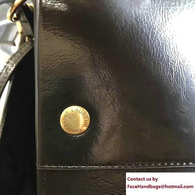 Saint Laurent Noe Crossbody Bag In Black Moroder Leather 490867 2017 - Click Image to Close