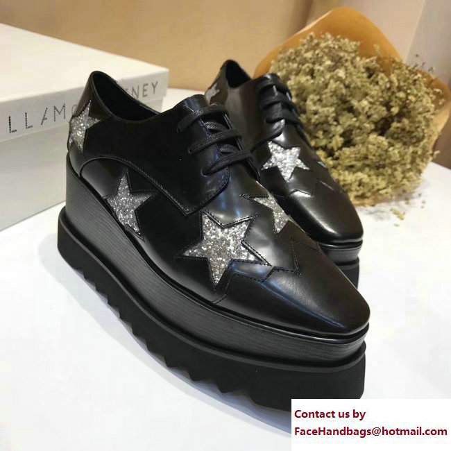 Stella Mccartney Elyse Shoes Black/Bling Star 2017