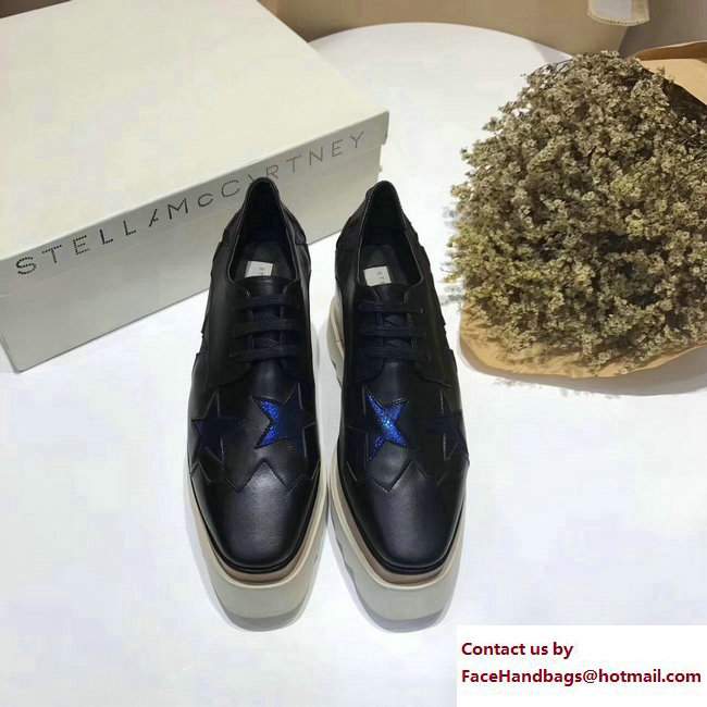 Stella Mccartney Elyse Shoes Black/Blue Star 2017