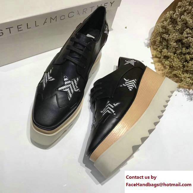 Stella Mccartney Elyse Shoes Black/Braided Star 2017 - Click Image to Close