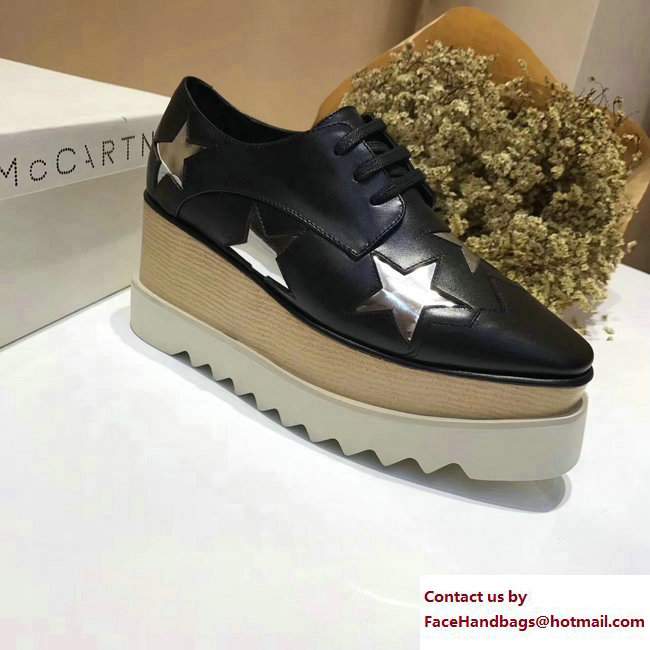 Stella Mccartney Elyse Shoes Black/Silver Star 2017