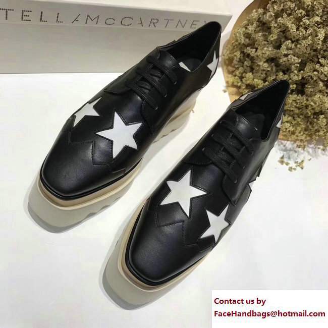 Stella Mccartney Elyse Shoes Black/White Star 2017
