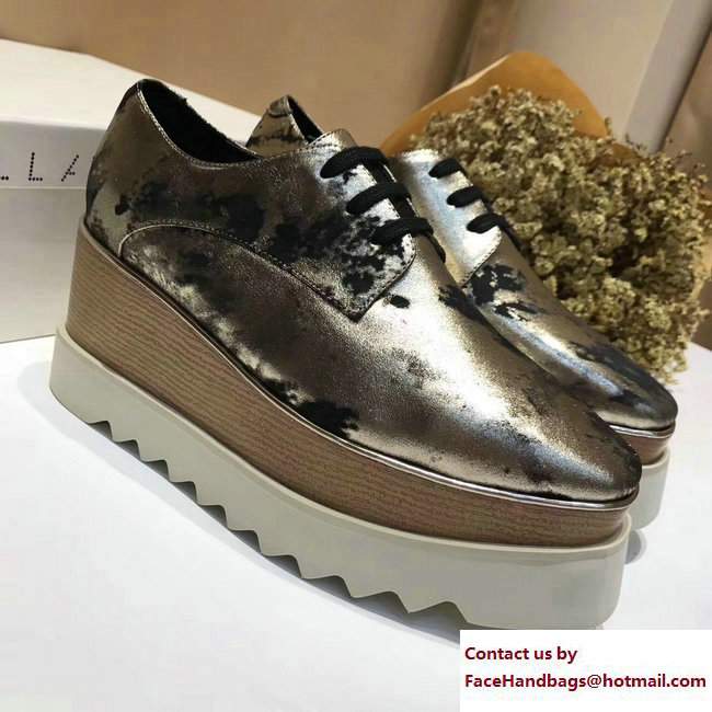 Stella Mccartney Elyse Shoes Brushed Silver 2017 - Click Image to Close