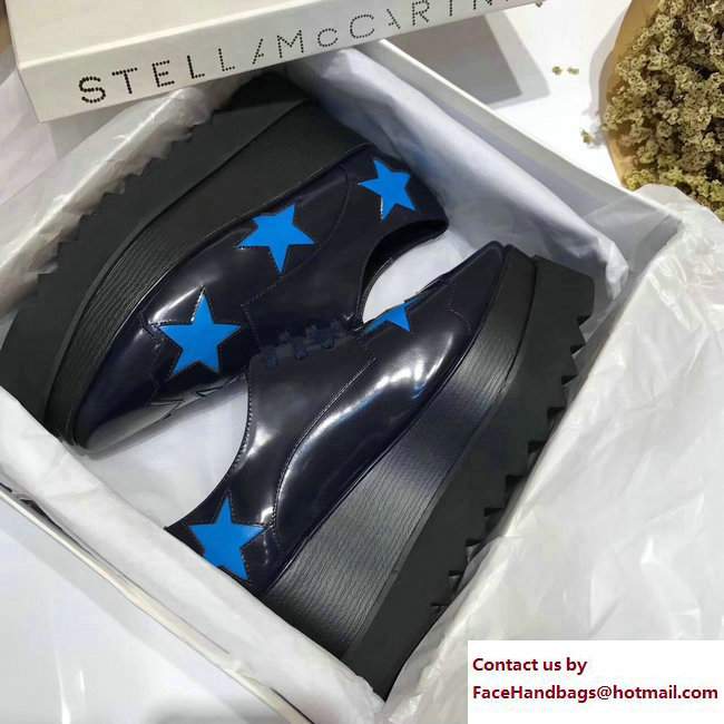 Stella Mccartney Elyse Shoes Dark Blue/Star 2017 - Click Image to Close