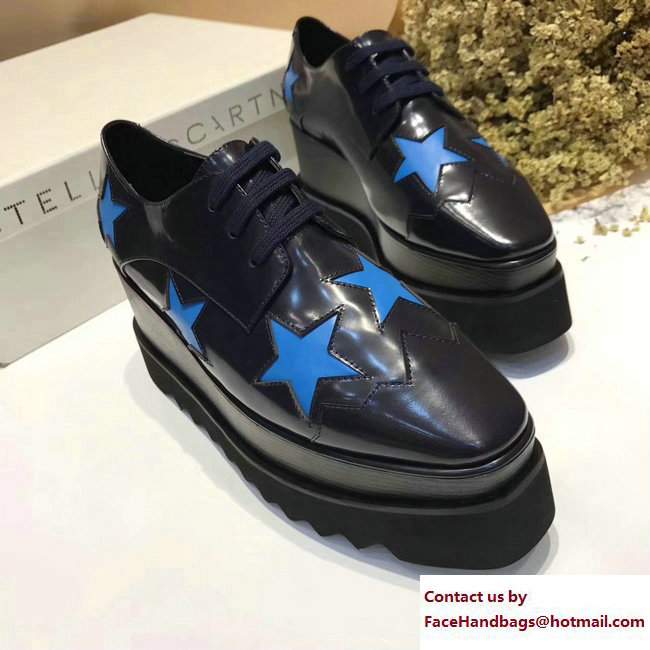 Stella Mccartney Elyse Shoes Dark Blue/Star 2017 - Click Image to Close