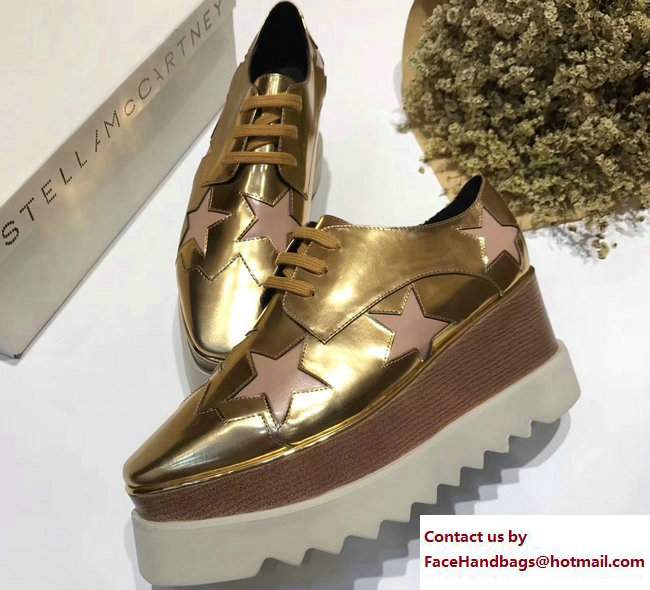 Stella Mccartney Elyse Shoes Gold/Pink Star 2017