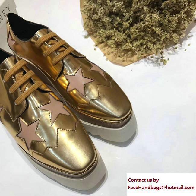 Stella Mccartney Elyse Shoes Gold/Pink Star 2017