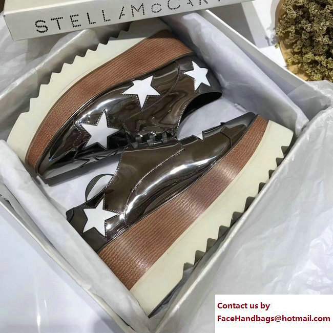 Stella Mccartney Elyse Shoes Gun Color/White Star 2017
