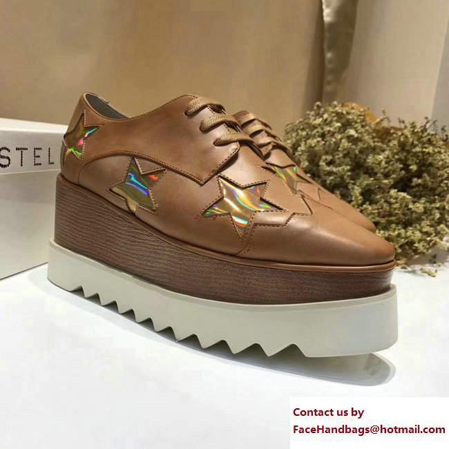 Stella Mccartney Elyse Shoes Khaki/Gold Star 2017