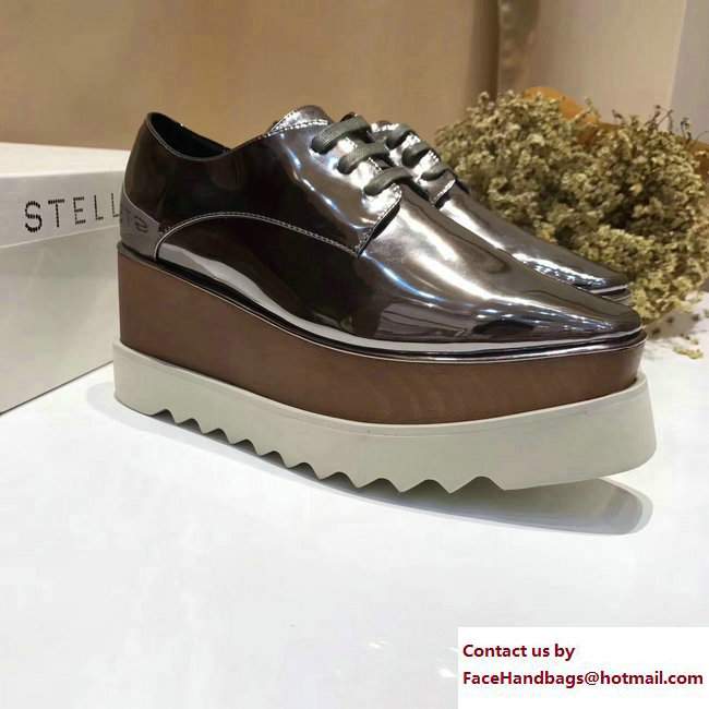 Stella Mccartney Elyse Shoes Mirror Gun Color 2017 - Click Image to Close