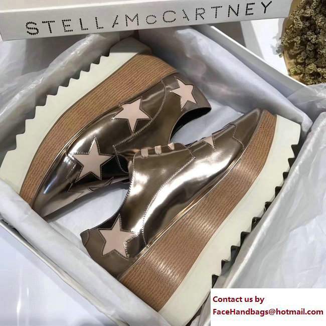 Stella Mccartney Elyse Shoes Mirror Silver/Star 2017 - Click Image to Close
