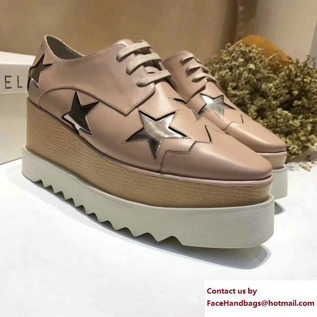 Stella Mccartney Elyse Shoes Nude/Silver Star 2017 - Click Image to Close