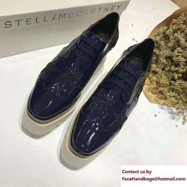 Stella Mccartney Elyse Shoes Patent Dark Blue/Star 2017