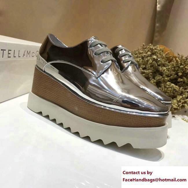 Stella Mccartney Elyse Shoes Patent Silver 2017