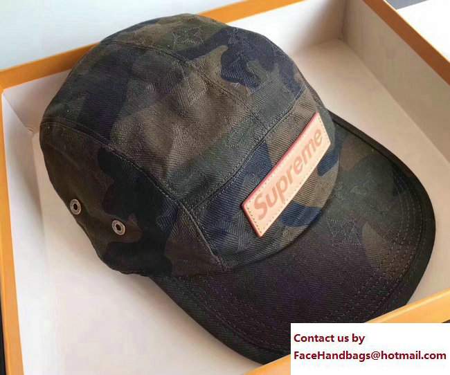 Supreme x Louis Vuitton Baseball Hat Camouflage 2017 - Click Image to Close