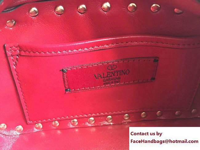 Valentino Rockstud Spike Camera Bag Red 2017