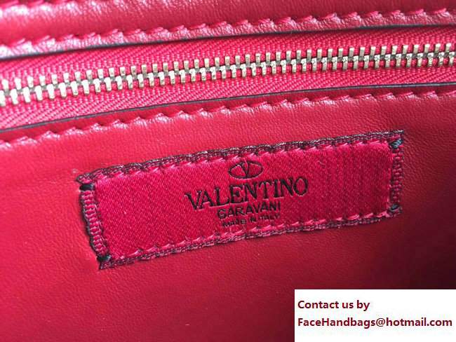 Valentino Rockstud Spike Chain Clutch Bag Light Blue 2017 - Click Image to Close