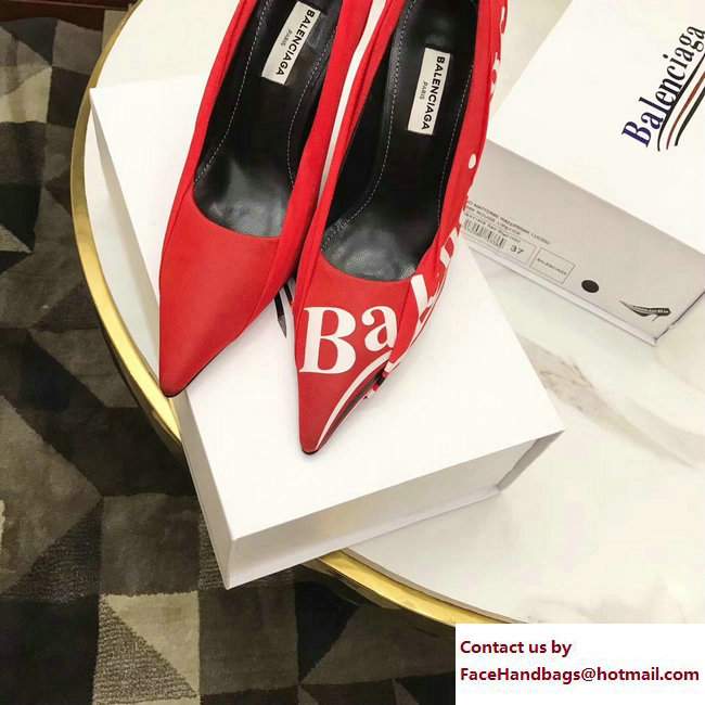 Balenciaga 2017 Heel 10.5cm Extreme Pointed Toe Knife Pumps Red