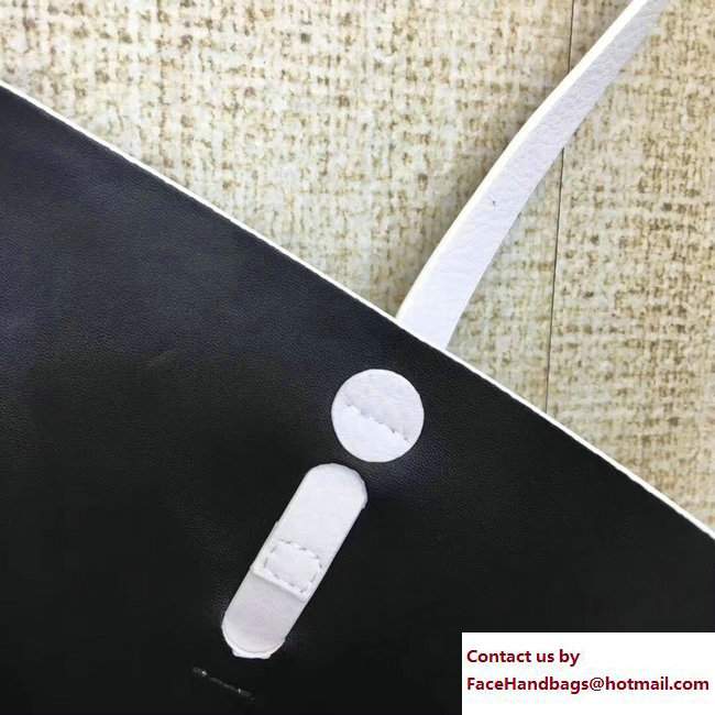 Balenciaga Calfskin Everyday Tote M Bag White with Thin Handles Resort 2018 - Click Image to Close
