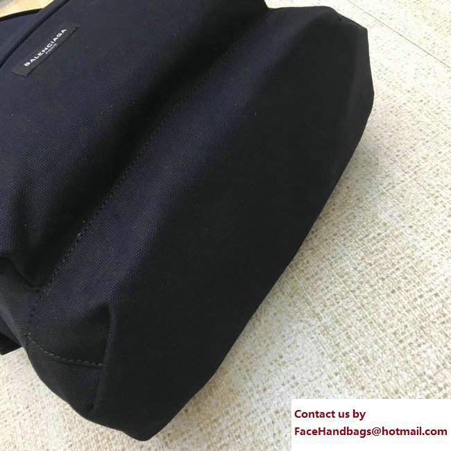 Balenciaga Explorer Cotton Canvas Backpack Bag Black 2017