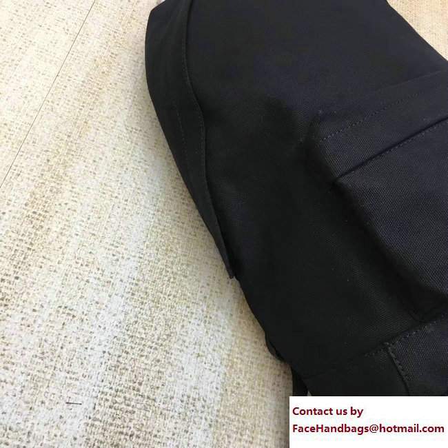 Balenciaga Explorer Cotton Canvas Backpack Bag Black 2017 - Click Image to Close