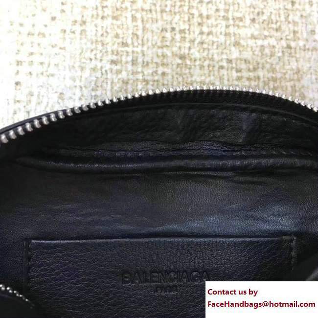 Balenciaga Logo Calfskin Everyday Camera Small Bag Black Resort 2018 - Click Image to Close