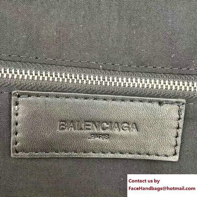 Balenciaga Navy Cotton Canvas Backpack Large Bag Black 2017