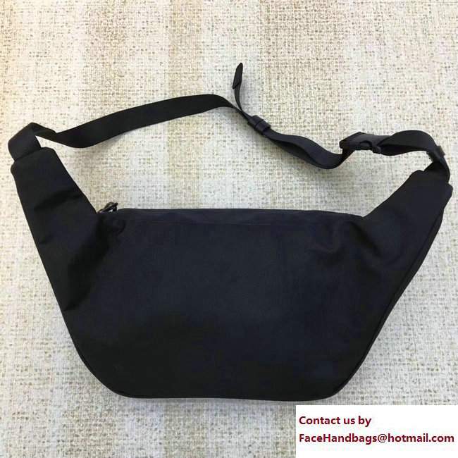 Balenciaga Navy Cotton Canvas Chest Belt Bag Black 2017 - Click Image to Close