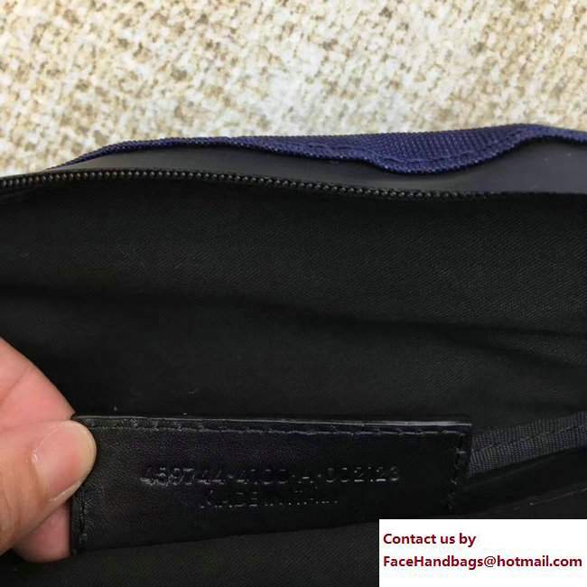 Balenciaga Navy Cotton Canvas Chest Belt Bag Blue 2017