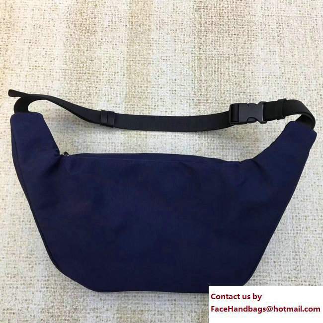 Balenciaga Navy Cotton Canvas Chest Belt Bag Blue 2017 - Click Image to Close