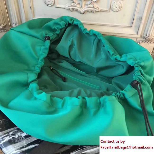 Balenciaga Nylon Round Wheel Luggage Bag Green With Drawstring Closure 2017
