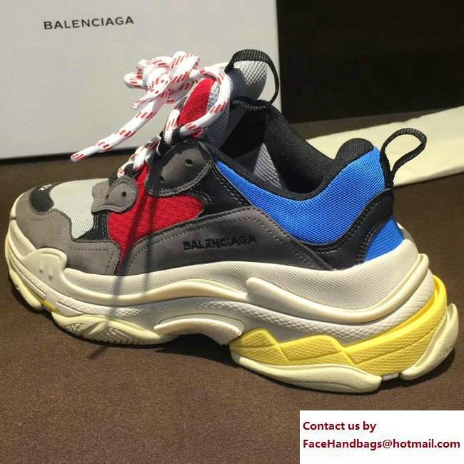 Balenciaga Triple S Trainer Multimaterial Sneakers 04 2017 - Click Image to Close