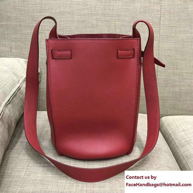 Celine Big Bag Bucket With Long Strap 183343 Red 2017 - Click Image to Close