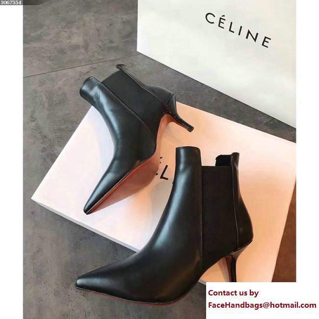 Celine Heel 6.5cmEssentials Chelsea Boots 321943 Black 2017
