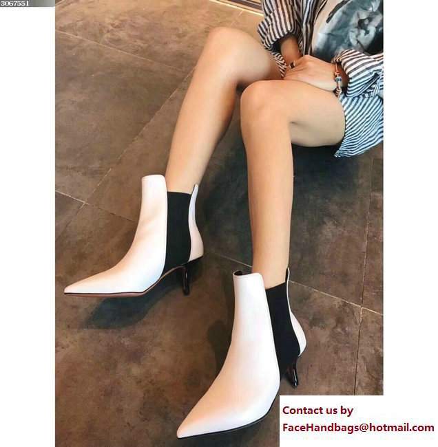 Celine Heel 6.5cmEssentials Chelsea Boots 321943 White 2017 - Click Image to Close