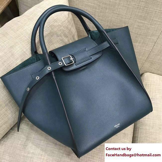 Celine Small Big Bag With Long Strap 183313 Green 2018 - Click Image to Close