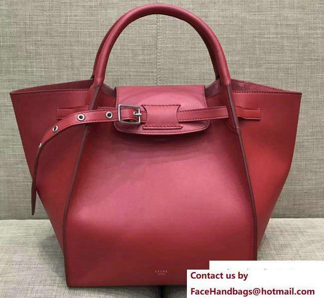 Celine Small Big Bag With Long Strap 183313 Red 2018 - Click Image to Close