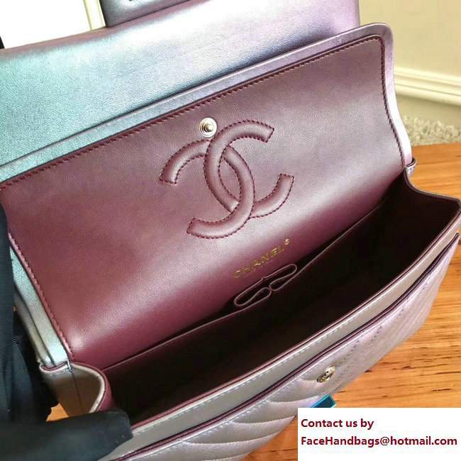 Chanel 2.55 Reissue Size 225 Bag Iridescent Purple 2017