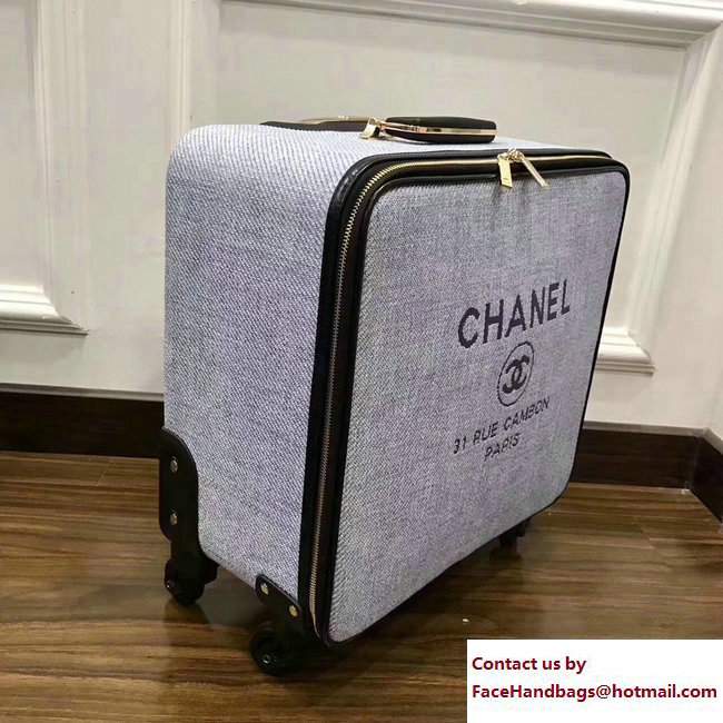 Chanel Deauville Trolley Luggage Small Bag 2017 - Click Image to Close
