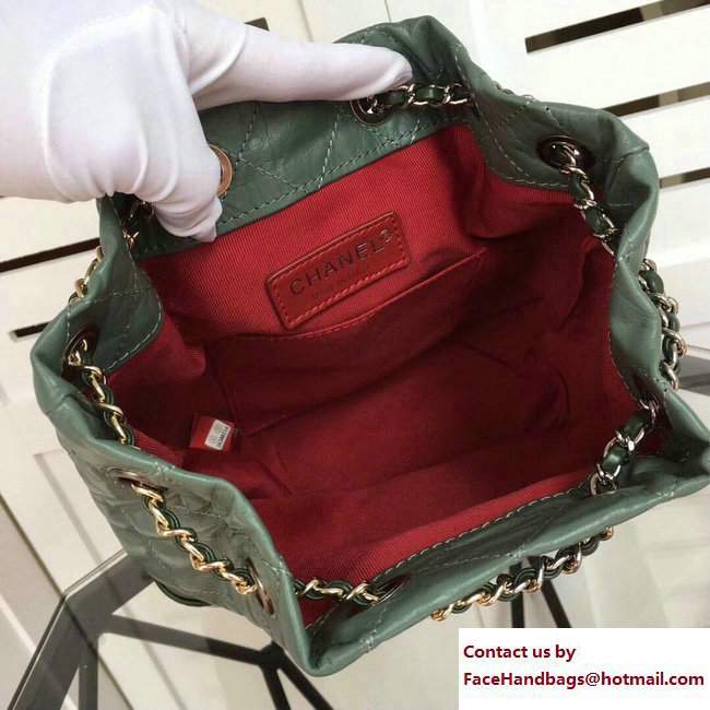 Chanel Gabrielle Backpack Bag A94485 Green 2018
